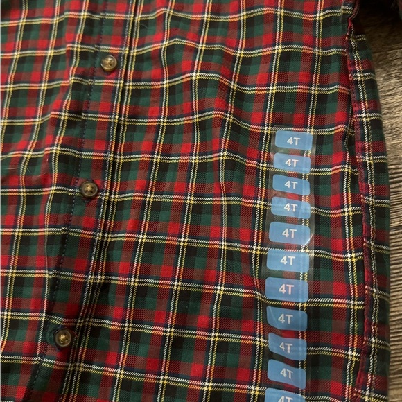 5 for $20‎ ✨ NEW Carter’s boys Christmas holiday plaid long sleeve shirt 4t - Picture 3 of 6